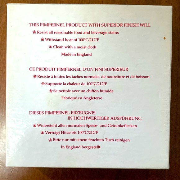 Pimpernel floral coasters - Picture 3 of 3